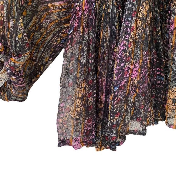 Mes Demoiselles sheer chiffon boho blouse 42 XL - Picture 5 of 7